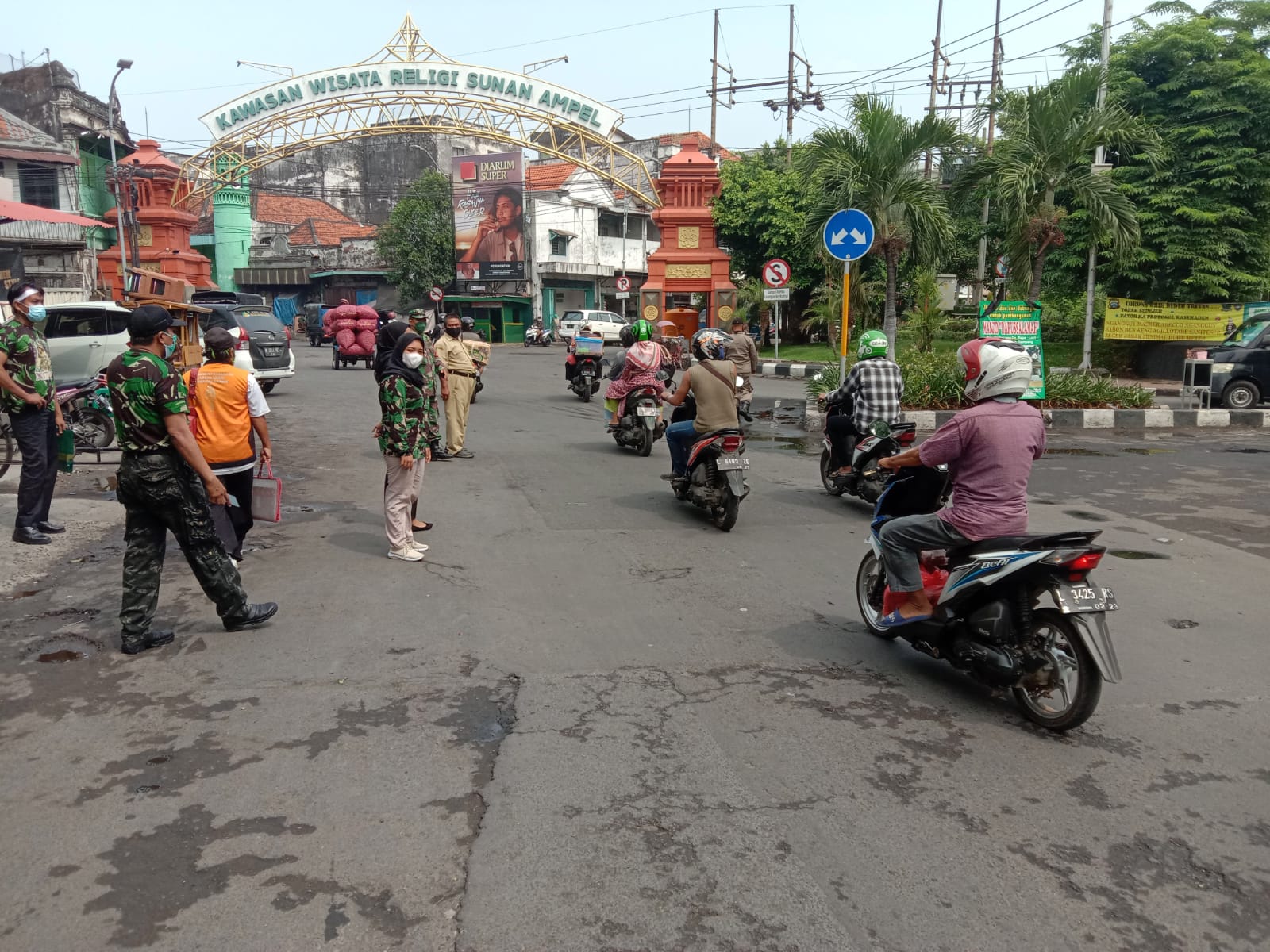 Polsek Pabean Cantikan Gencar Lakukan Operasi Penertiban Masker, Tekan Penyebaran Covid-19