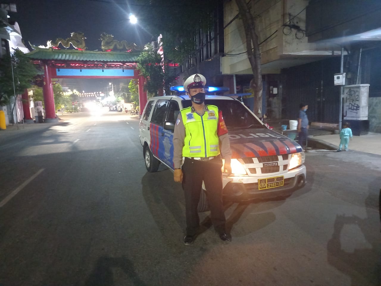 Polsek Pabean Cantikan Lakukan Patroli Malam, Antisipasi Balap Liar dan Tawuran