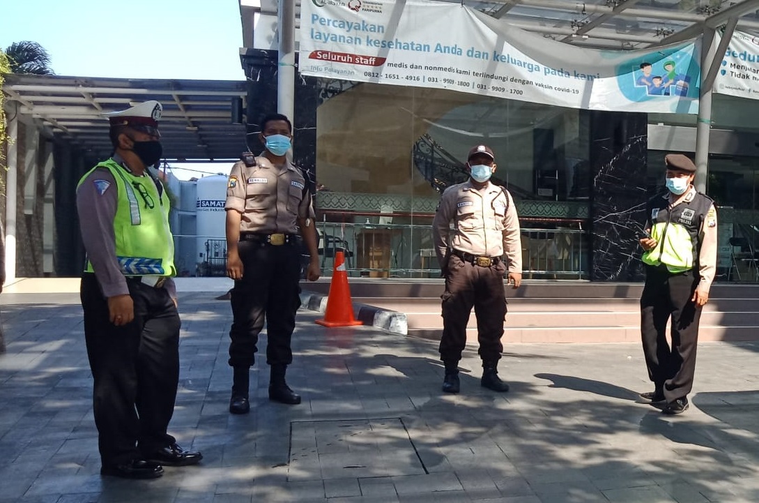 Polsek Pabean Cantikan Patroli Mobile ke Rumah Sakit Al Irsyad, Cegah Terjadinya Kriminalitas 3C