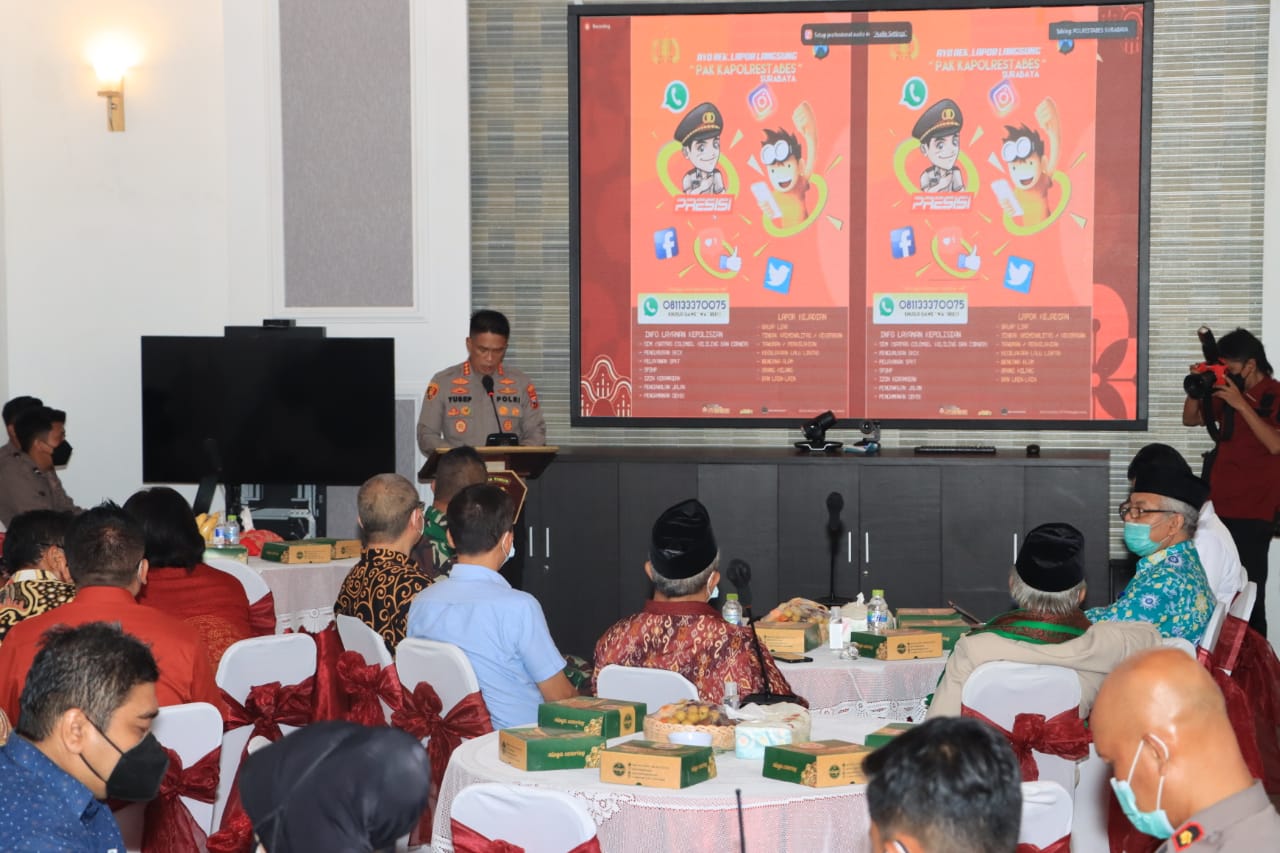 Kapolrestabes Surabaya  Inisiasi  Pertemuan Lintas Agama Jelang Perayaan Imlek 2573