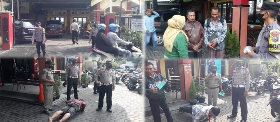 Polsek Asemrowo Gelar Operasi Yustisi, Sasar Pengguna Jalan Yang Tidak Patuhi Peraturan Protokol Kesehatan