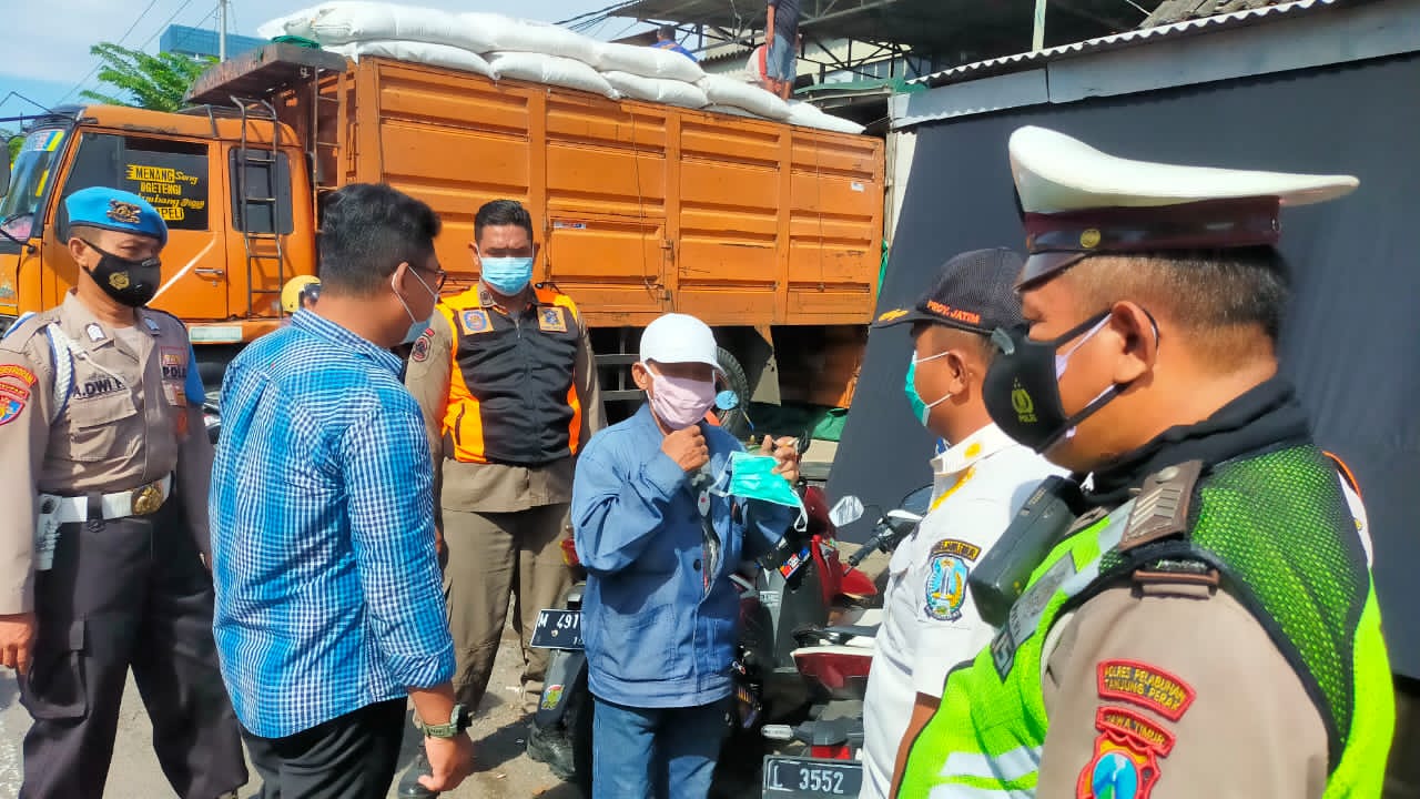 Polres Pelabuhan Tanjung Perak Gelar Operasi Yustisi Gabungan di Terminal Ujung