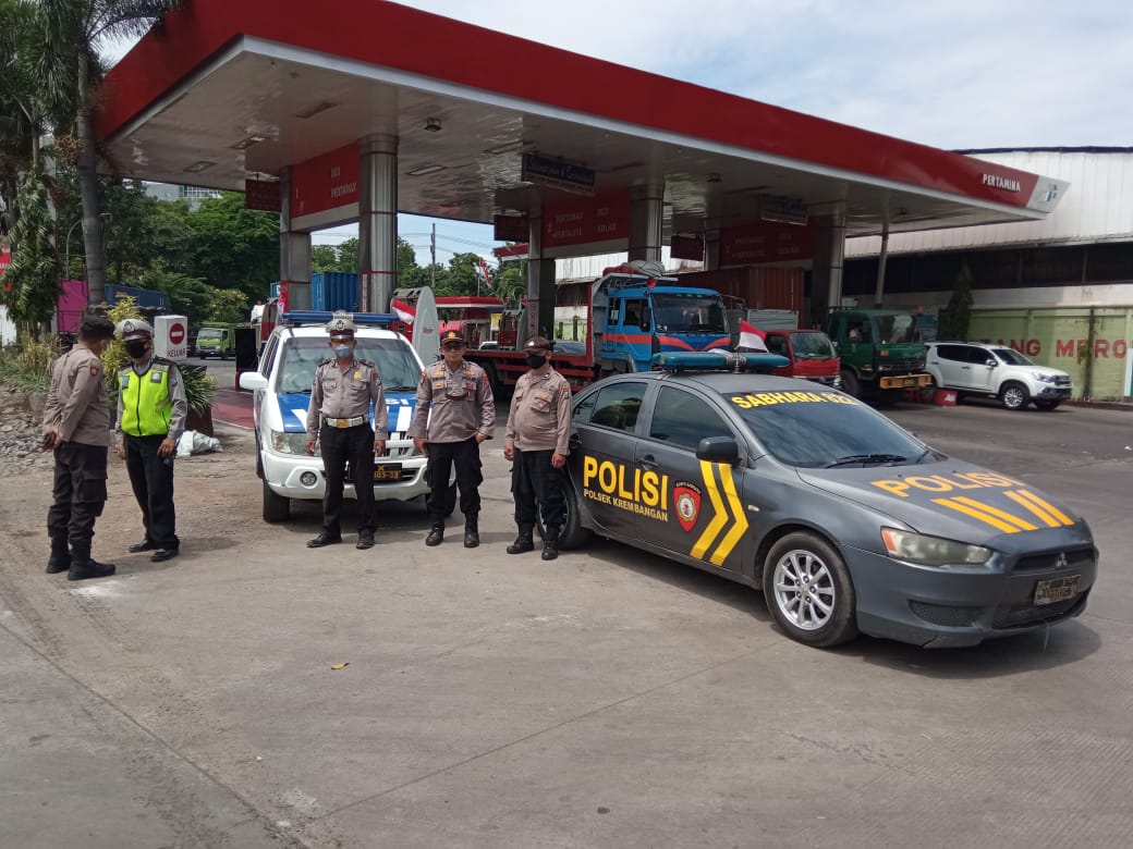 Polsek Krembangan Laksanakan Patroli Harkamtibmas di Sejumlah Lokasi, Antisipasi Kerawanan 3C