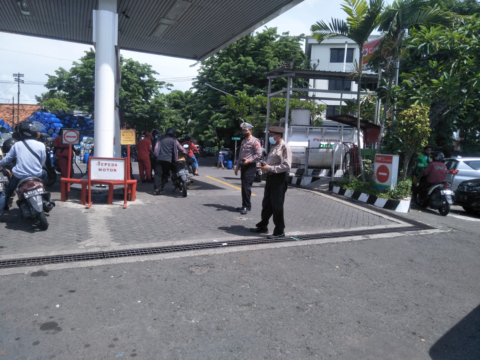 Polsek Pabean Cantikan Lakukan Pengecekan SPBU Antisipasi Adanya Tindak Kerawanan