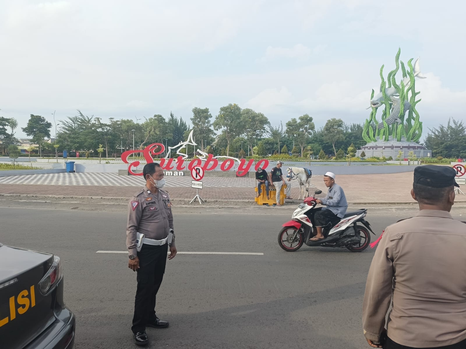 Polsek Kenjeran Laksanakan Patroli Jembatan Suroboyo, Terpantau Aman Terkendali