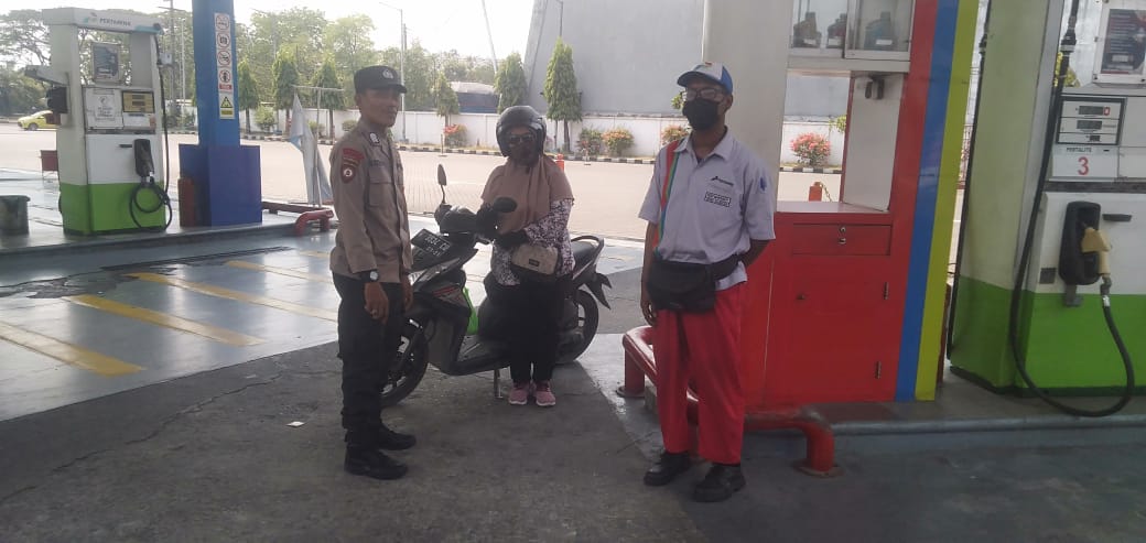 Polsek Pabean Cantikan Laksanakan Pemantauan SPBU Antisipasi Tindak Kerawanan