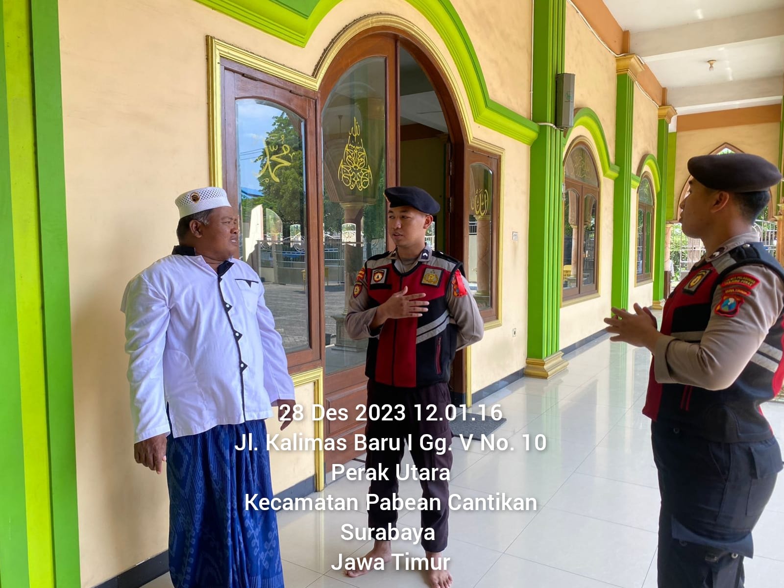 Satuan Samapta Polres Pelabuhan Tanjung Perak Gencar Melaksanakan Patroli Preventif, Berikan Himbauan Rukun dalam Tahapan Kampanye