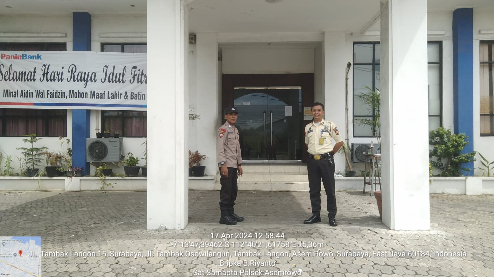 Polsek Asemrowo Meningkatkan Langkah Keamanan di Bank Panin