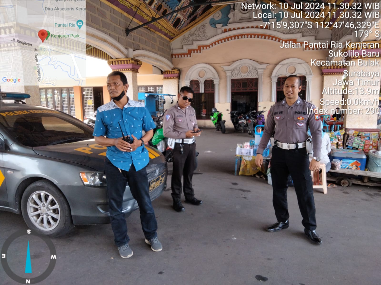 Polsek Kenjeran Melaksanakan Patroli Keamanan Kenjeran Park, Antisipasi Kejahatan 3C