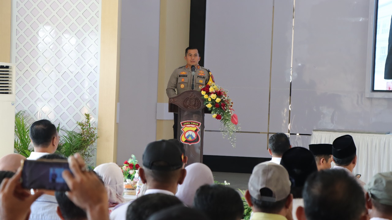 Ajak Pelihara Kamtibmas, Kapolres Nganjuk Gelar Silaturahmi dengan Para Kades Jelang Pilkada